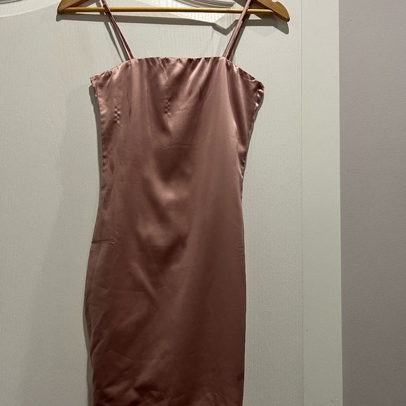 OHPOLLY Metallic Pink Bodycon Dress - Picture 1 of 3